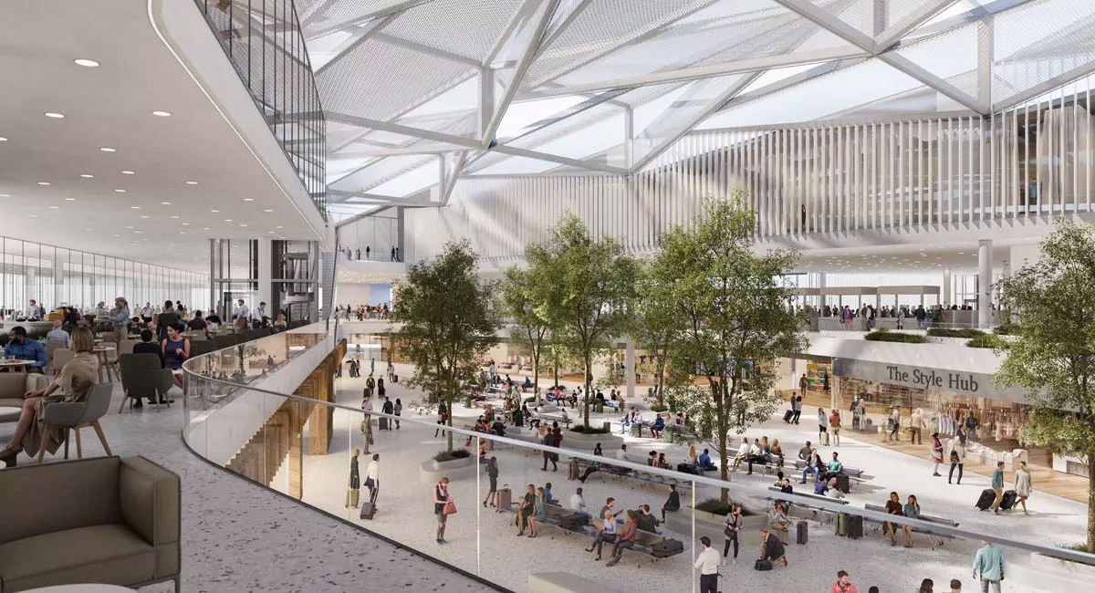 Vizualizace rozvoje letiště