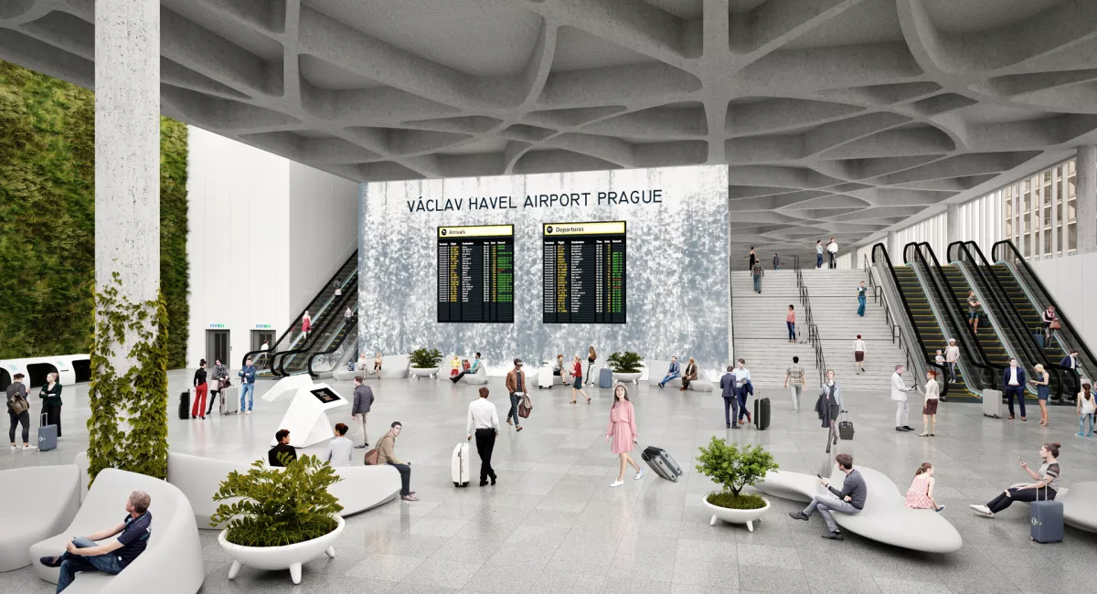 Vizualizace rozvoje letiště